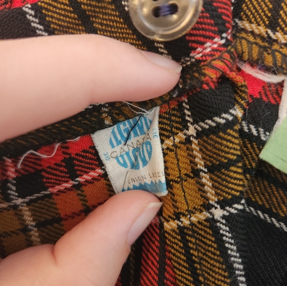 🍂60's Autumnal Plaid Skirt🍂 - Picture 5 of 7